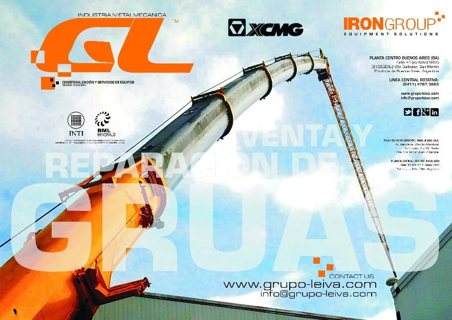 GRUA TODO TERRENO( RT) IRON-XCMG DE CAPACIDAD 15 TN A 200 TN