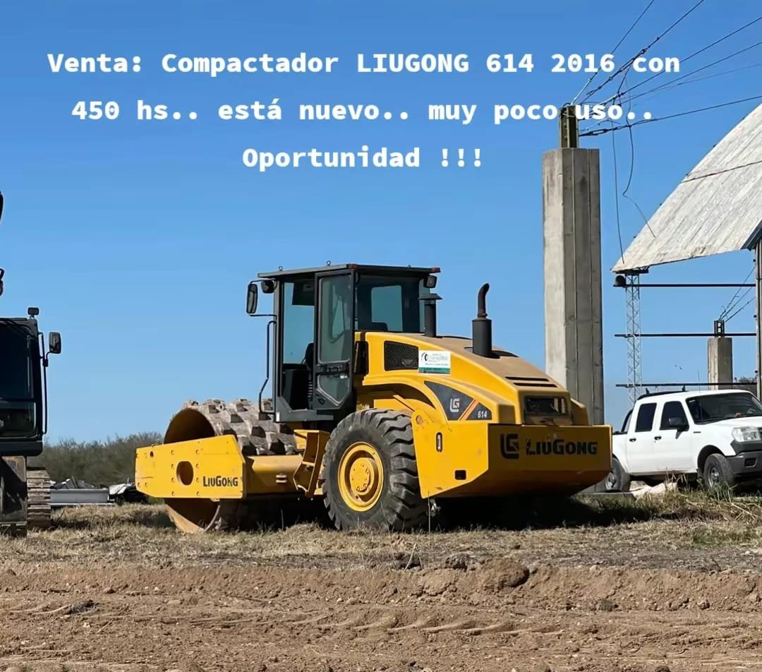Compactador 14 Toneladas Liugong 614 Pata de Cabra 2016