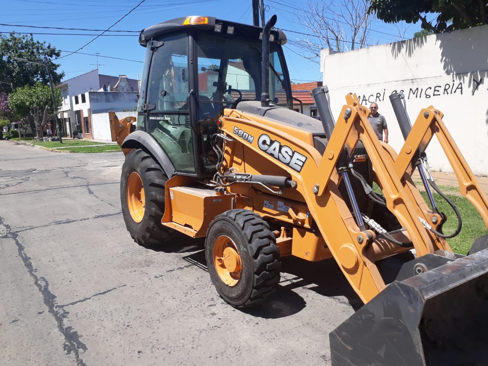 Retroexcavadora case 4×4 reparada a nuevo