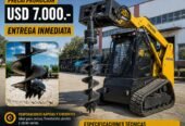 Hoyadora Hidráulica p/ Minicargadora | Ø300 | Poco Uso | Grupo Leiva